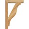 Ekena Millwork Funston Block Rough Sawn Bracket w/ Offset Brace, Western Red Cedar, 4"W x 14"D x 22"H BKT0402X14X22FST05RWR - alternate 4